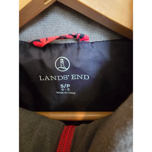 Land's End coral and navy vest women's size small - Picture 2 of 6